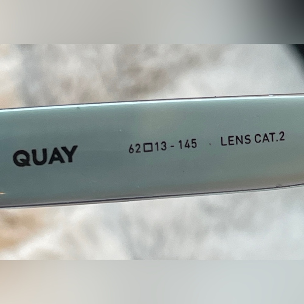QUAY AUSTRALIA Vibe Check Sunglasses In Mint 62-13-145 - Picture 9 of 16